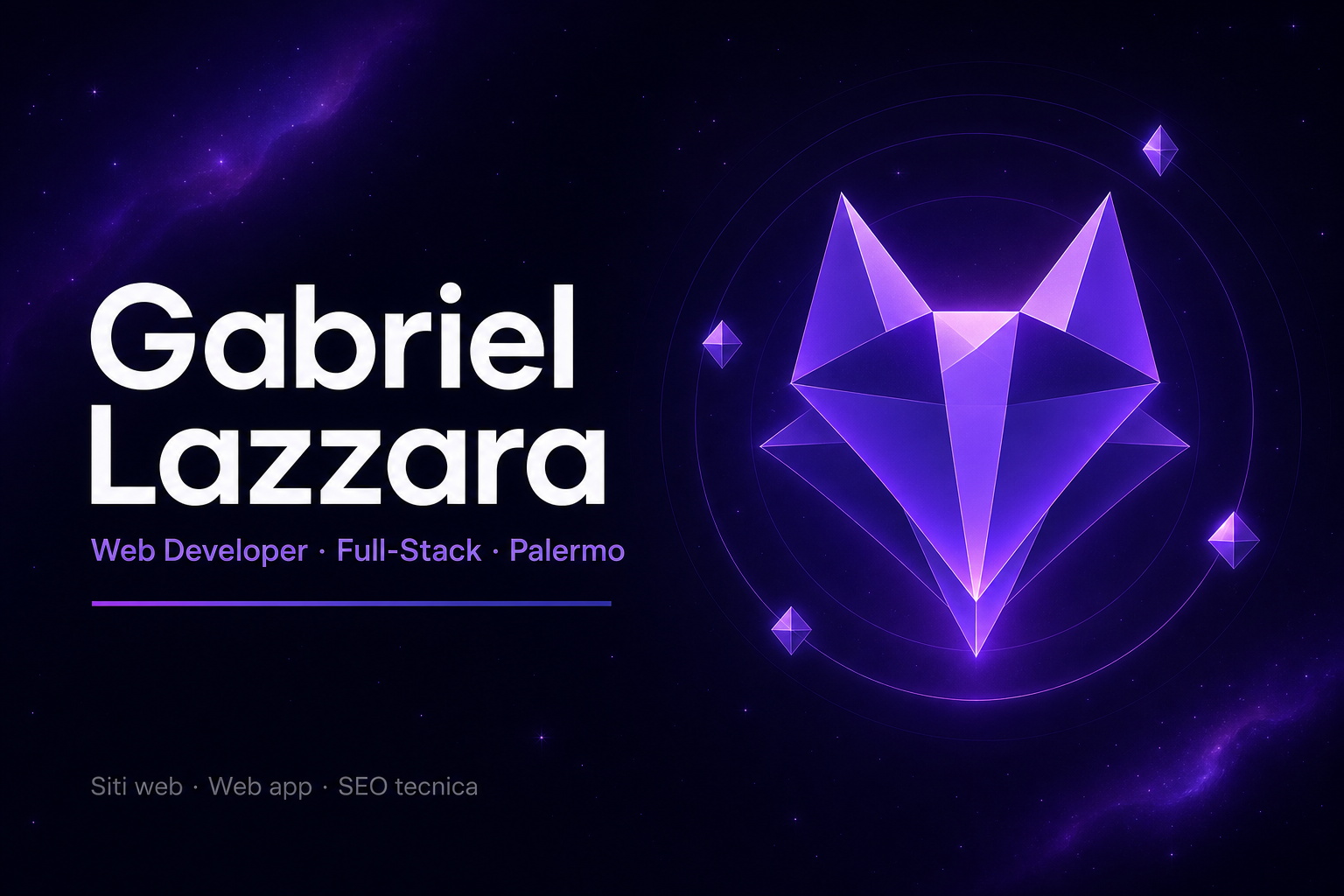 Gabriel Lazzara | Web Developer & Sviluppatore Full-Stack · Palermo